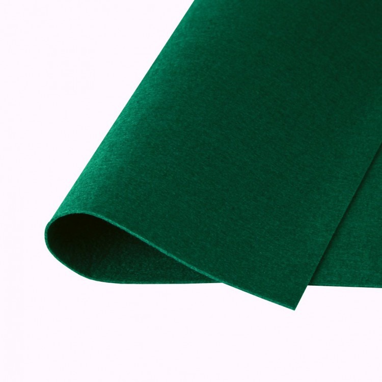 Фетр жесткий, цвет 868 (темно-зеленый), погонный метр