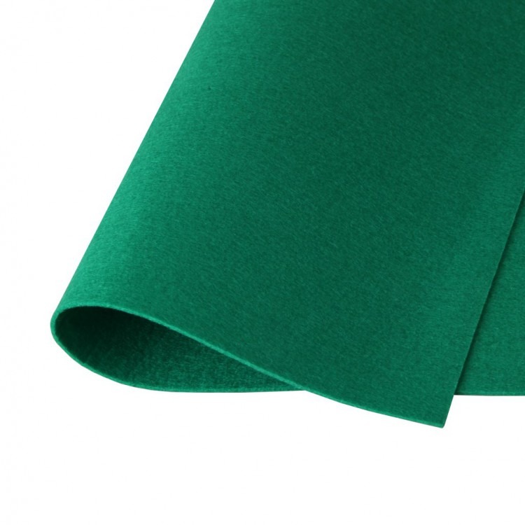 Фетр жесткий, цвет 936 (кленовый зеленый), погонный метр