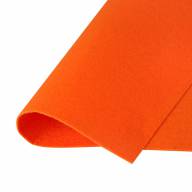 Фетр жесткий, цвет 825 (темно-оранжевый), погонный метр - Фетр жесткий, цвет 824 (апельсиновый), погонный метр